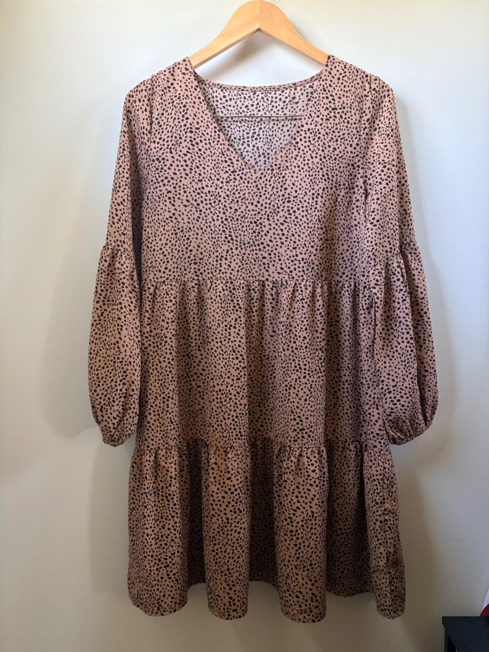 Oversized Babydoll cheetah print Dress